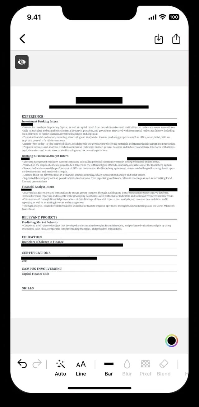 Blackout - redact
