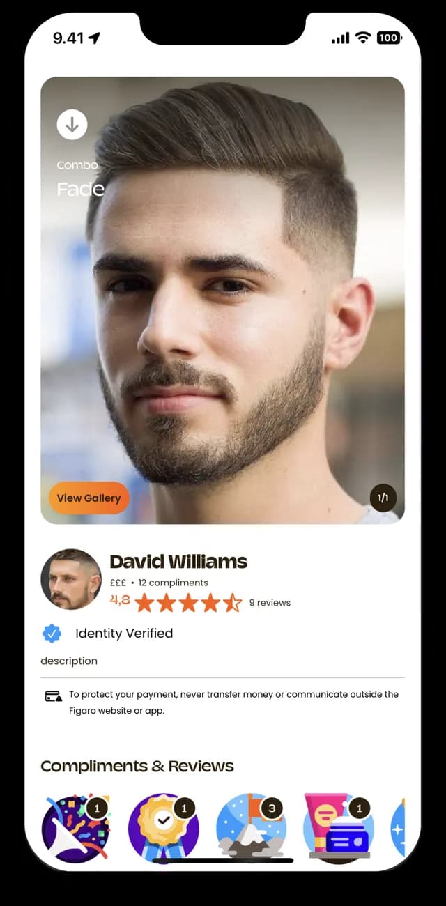 Book Figaro - pick a barber