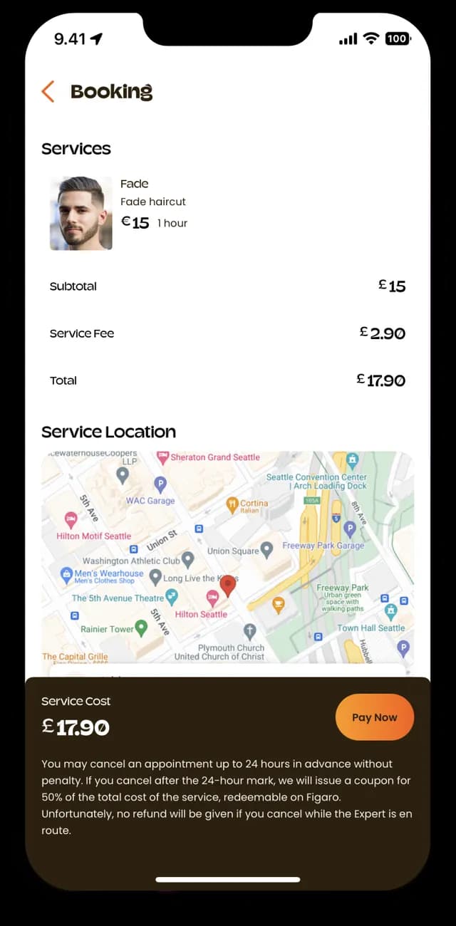 Book Figaro - payment